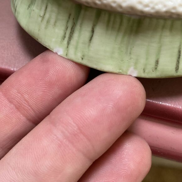 Vtg Enesco Little Girl Red Coat Porcelain Music Box Figurine Winter Wonderland - Picture 10 of 10